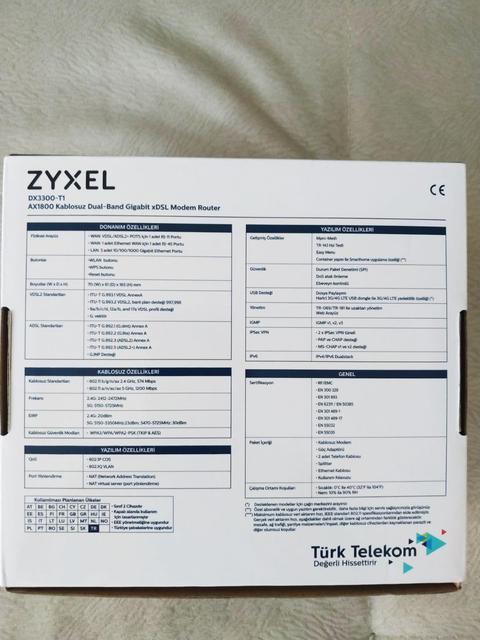 ZyXEL DX3300-T1 WiFi6 Premium Modem