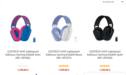 LOGITECH G G335 Kablolu Gaming Kulaklık 599,00 ₺