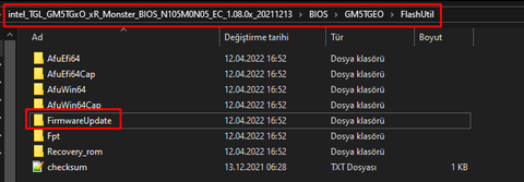 MONSTER NOTEBOOK ABRA BİOS/EC GÜNCELLEME