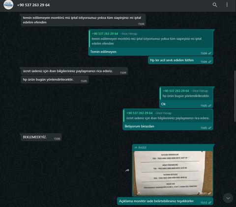 İncehesap ile ilgili sorunlu alışveriş