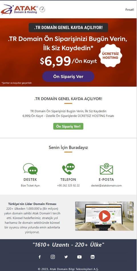 TR Domain Ön Siparişinizi Bugün Verin, İlk Siz Kaydedin!