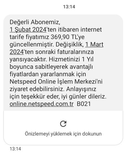 Netspeed Zam Yapmış.!