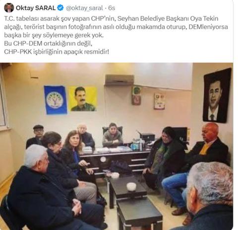 CHP’li Tekin’den Erdoğan’ın başdanışmanı Saral’a “Öcalan” montajlı fotoğraf yanıtı