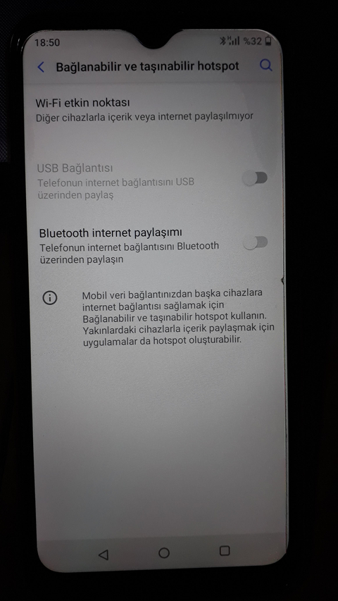 VESTEL VENÜS V7 HOT SPOT KURULUMU PROBLEM?