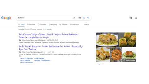 google'da ''Ad'' yazılı reklam sonuçları çıkıyor