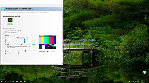 Bilmem ilgilenirmisiniz. nvdia renk ayarları hakkında