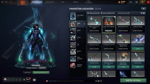 Dota 2 Dolu Account Satılık. 4 Arcana 2 Persona ve Ekstra Item'lar