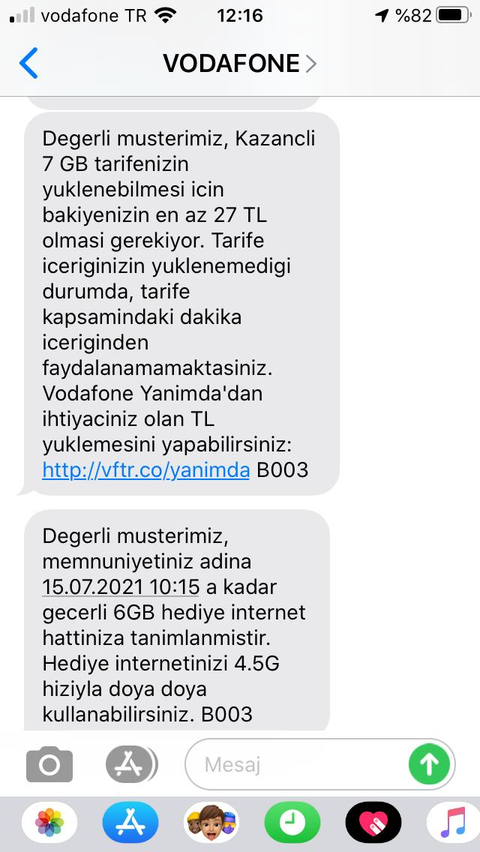 Vodafone 2021 Faturasiz Guncel sms Gecis Tarifeleri