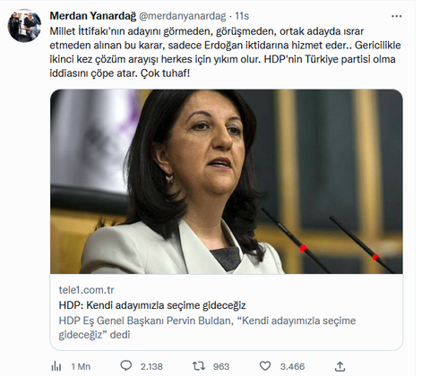 HDP Kendi Adayını Çıkartmaya Karar Verdi