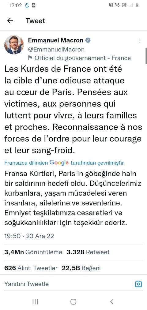 Fransadaki PKK olayları devam ediyor.