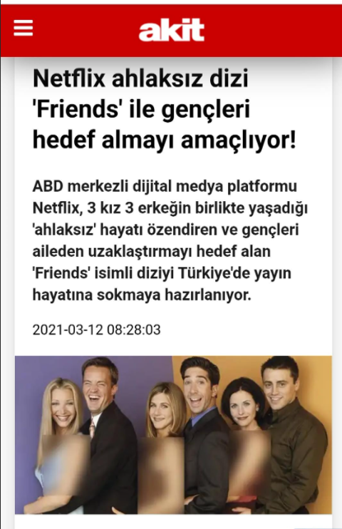 Popüler komedi dizisi Friends, 1 Nisan'da Netflix Türkiye'ye geliyor