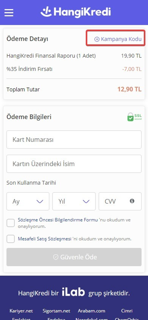 Hangikredi.com’da finansal raporunu ücretsiz öğren!