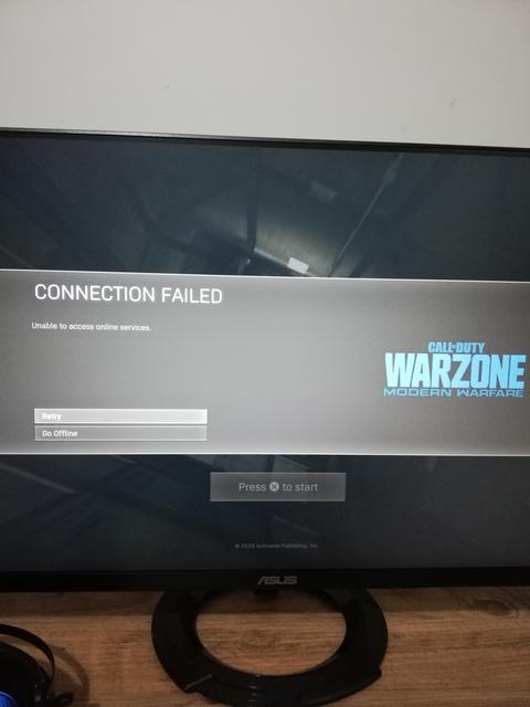 Cod  Connection Failed Hatası (Unable To Access Online Services)