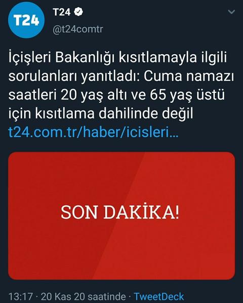 Corona virüs Cuma namaz vaktinde bulaşmıyor.