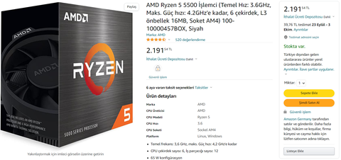 Ryzen 5 5500 vs Ryzen 5 3600