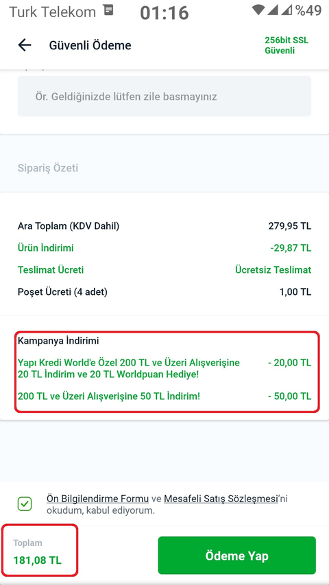 İstegelsin'de 200-50 TL indirim kodu