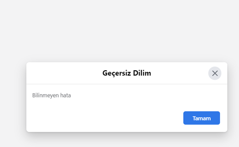 Facebook da " geçersiz dilim " hatası ?!