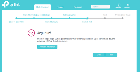 Turknet-TP-Link Bağlantı Sorunu