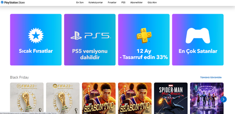 PSN BLACK FRIDAY INDIRIMLERI 2022  (18-29 KASIM)