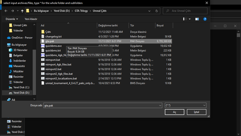GTA Trilogy Definitive Edition ve Unreal Engine 4.25+ Aracı