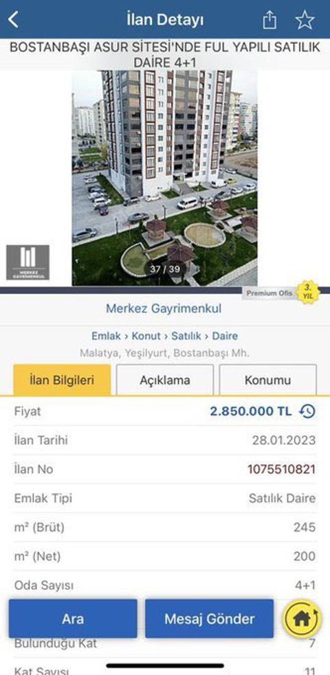 Malatya’da yeni yapılan konutlar böyle çöktü