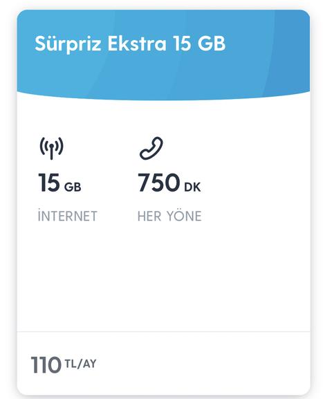 Turkcell Sürpriz Ekstra 20 GB Paketi 120₺ (Kampanya Sona Erdi)