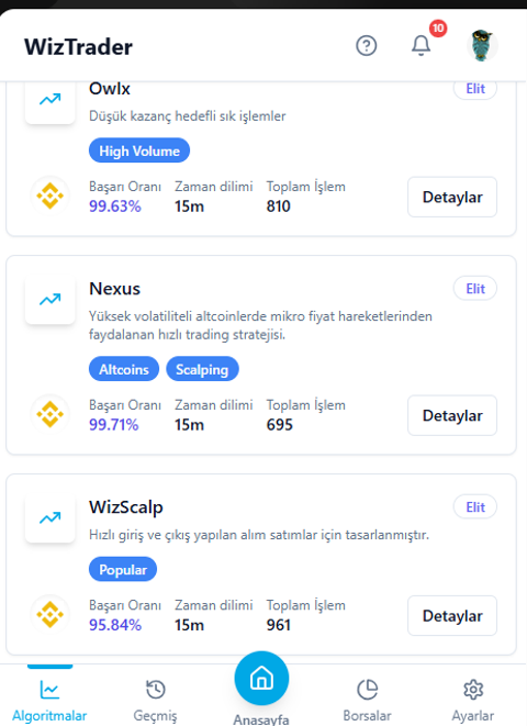 Yapay Zeka Destekli Trade Botu. %95 Başarı Oranı