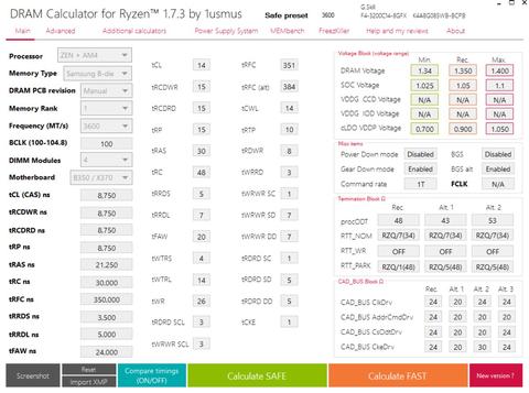 DRAM Calculator for Ryzen 1.7.3 ile RAM OC'si Yapmak