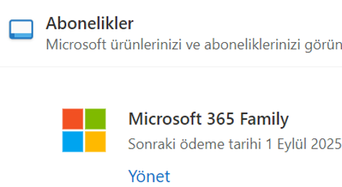 Office 365 Aile Hesabı Ortak Aranıyor 16 aylık 400 TL