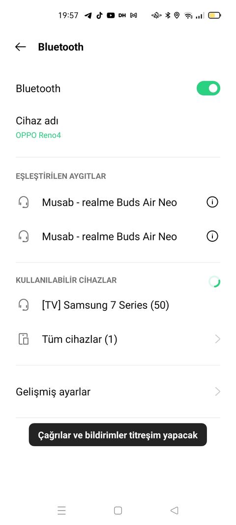 bluetooth sağ ve sol kulaklığımı telefonum ayrı ayrı algılıyor, ikisinden birlikte ses gelmiyor.