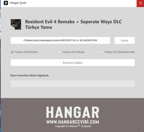 Resident Evil 4 Separate Ways Türkçe Yama [HANGAR ÇEVİRİ]