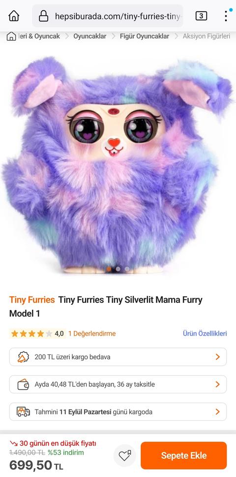 Tiny Furries Mama Furry 699TL