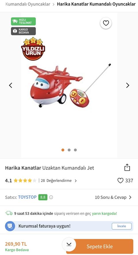 Harika Kanatlar Uzaktan Kumandalı Jet