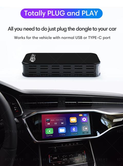 Aracın Carplay'ini Kablosuz Hale Getirdik! + Ekran Yansıtma + USB'den Video İzleme!