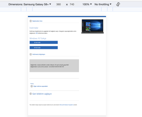 Windows 11 ve Windows 10 Siteden Doğrudan Orijinal ISO İndirmek