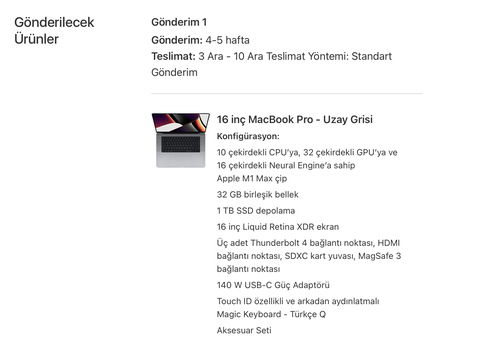 Apple Macbook Pro M1 Pro - M1 Max [ Ana Konu ]