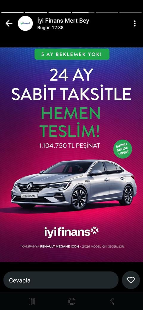 İyi Finans Hemen Teslim Araç Kampanyası