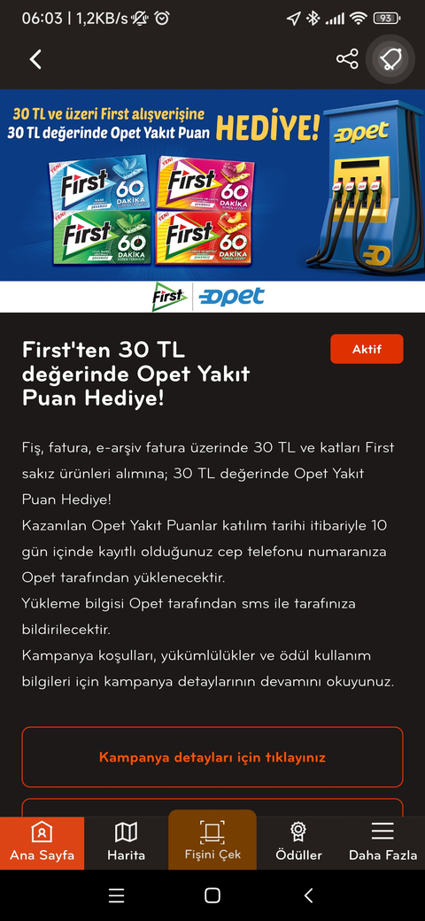 (ÇEKKAZAN) 30 TL FALIM VE FIRST SAKIZ ALIMINA 30 TL YAKIT