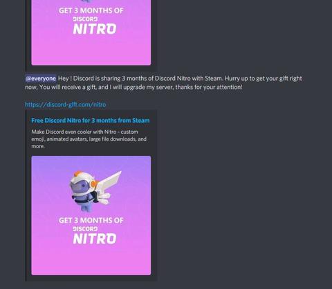 Discord spam virüsü