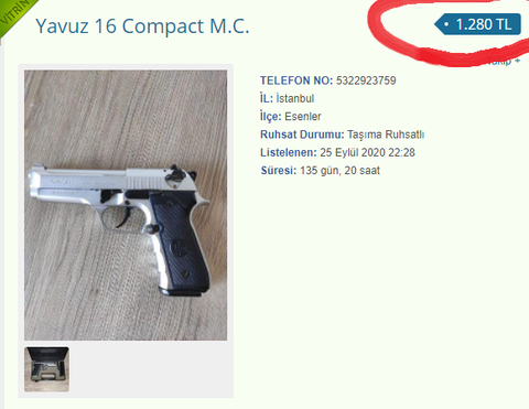 Satılık Umarex P.Beretta M92 FS 4.5mm
