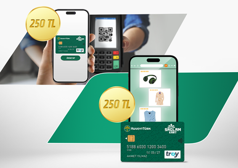 İlk kez Mobilden Kuveyt Türk'lü olana 250 Tl harcama iadesi