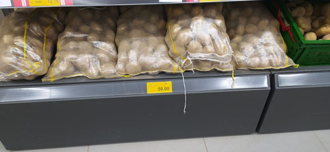 Bim 10kgluk çuvalda patates 50 TL