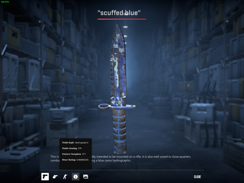 SATILIK ★ M9 Bayonet | Bright Water (Battle-Scarred)