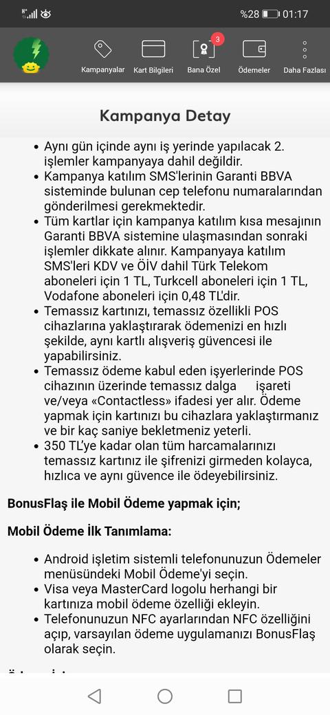 Garanti Paracard Temassız İşleme 50×5 25 TL BONUS ( KİŞİYE ÖZEL)