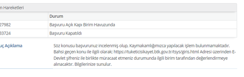 AÇIK KAPI : PORT VE ALTYAPI TALEPLERİNİZİ İLETEBİLİYORSUNUZ.