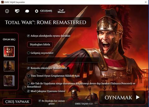 Total War:Rome Remastered TÜRKÇE YAMA