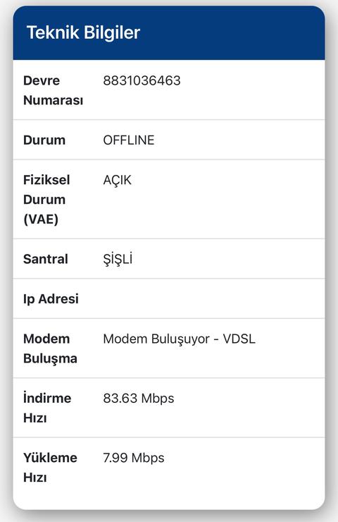 Turknet internet sabahtan beri yok