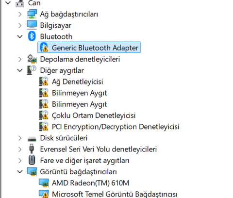 Bilgisayara yeni windows yükledim ve wifi özelliği yok