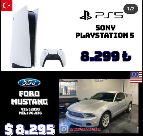 yehhu ! playstation 5 7500e düşmüş yani 9500e alabileceğiz