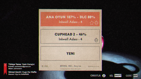 Cuphead %100 Türkçe Yama [v2022] + The Delicious Last Course DLC